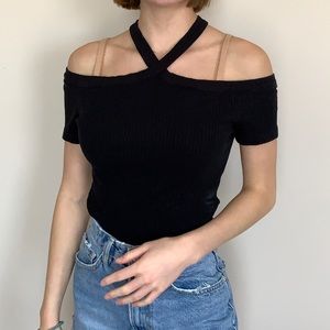 Open shoulder shirt